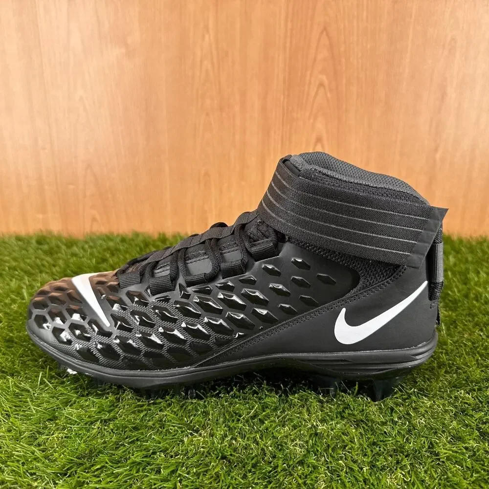 Nike Force Savage Pro 2 Black Anthracite Football Cleats AH4000-002 Men's Sz 10